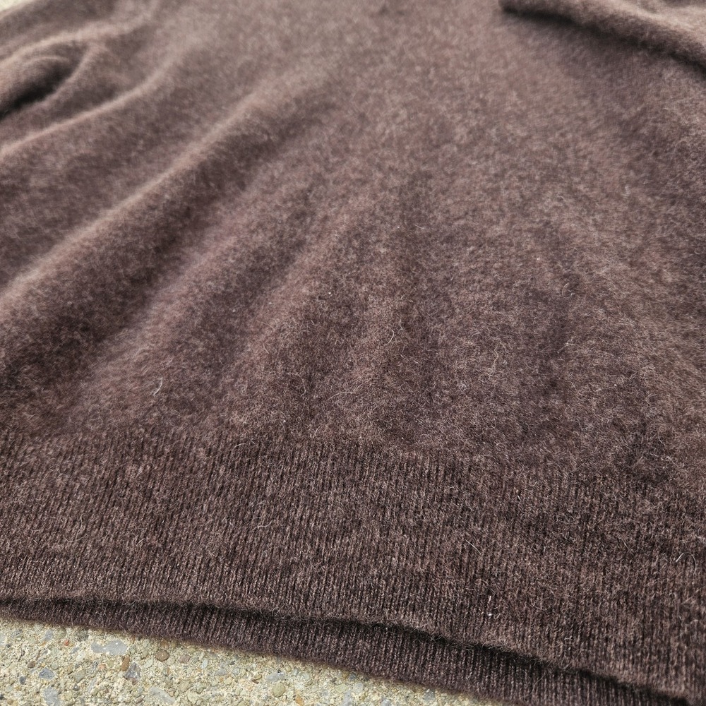 Jos. A. Bank L Long Sleeve Collared Neck Pullover Cashmere Sweater 1/4 Button - Picture 5 of 7